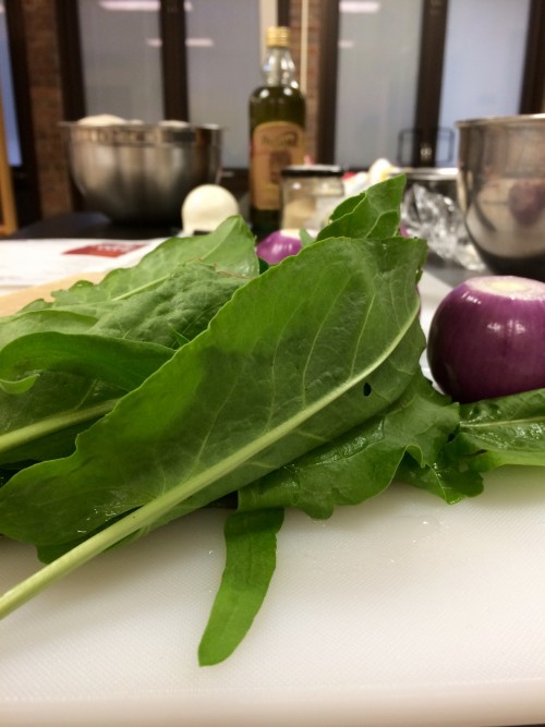 Fresh-picked sorrel from the JW-PPS gardens was among the toppings available for home-made pizzas during a recent food literacy session.