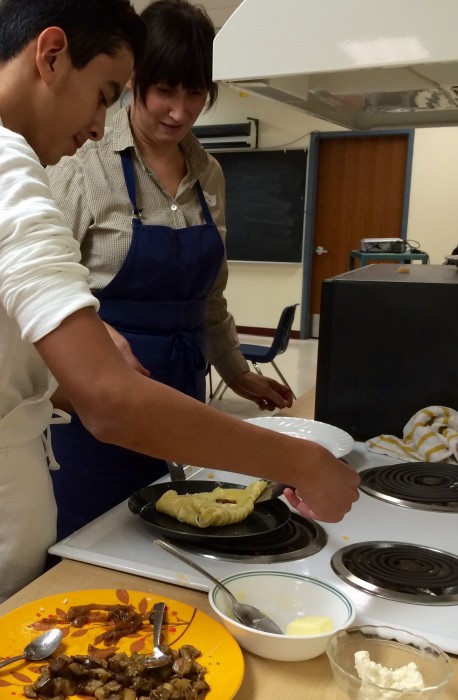 Frittatas are sometimes left open, but can be folded into various shapes. 